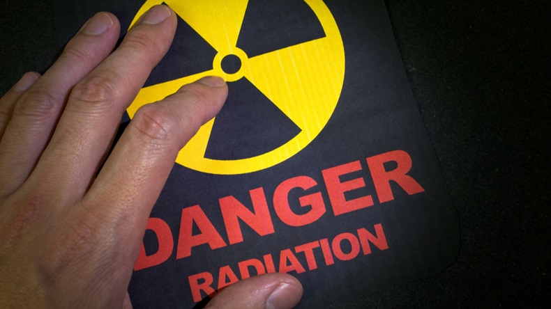Radiation hazard sign for background - Image 